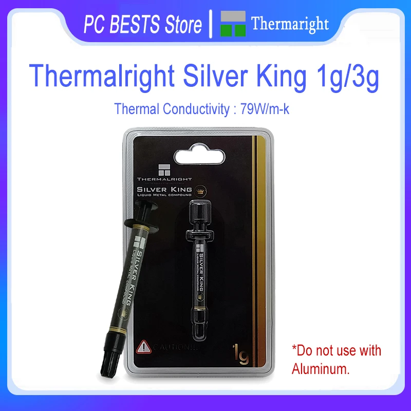 Thermalright Silver King Термопаста 1 g/3g Tekući Metal 72 W/MK Procesor GPU Hlađenje Stolno Računalo Hladnjak Термопаста