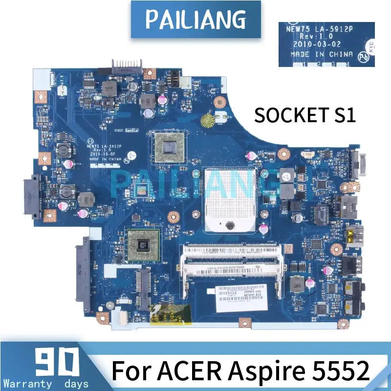 Za ACER Aspire 5552 Matična ploča laptopa LA-5912P MBBL00200 DDR3 Matična ploča laptopa