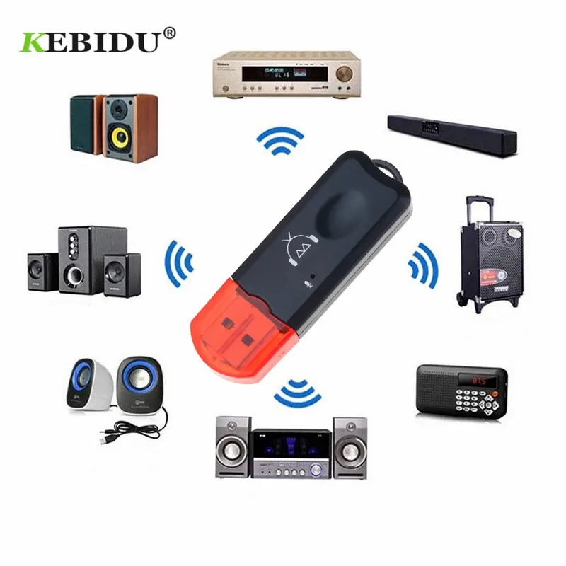 KEBIDU USB Bluetooth Prijemnik V2.1 Bluetooth Bežične Audio Adapter AUX Stereo Mikrofon za USB Auto MP3 Player Zvučnik 3