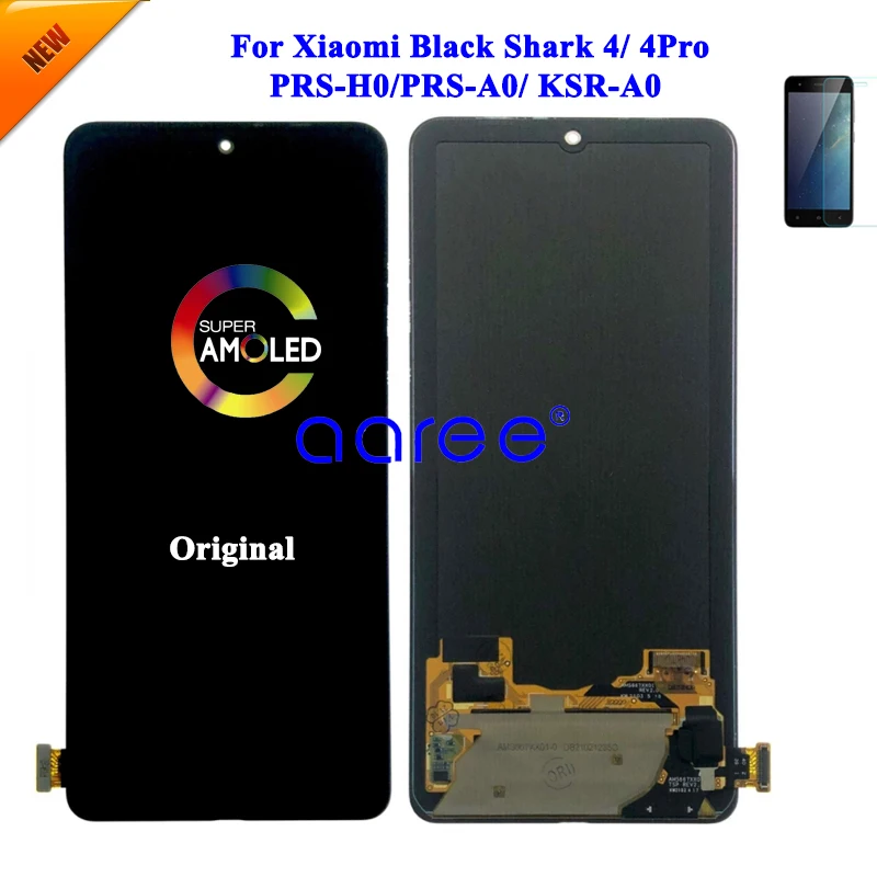 AMOLED LCD zaslon Originalni Za Xiaomi Black Shark 4 LCD zaslon Za Blackshark 4 LCD Zaslon LCD-zaslon Osjetljiv na dodir Digitalizator Sklop