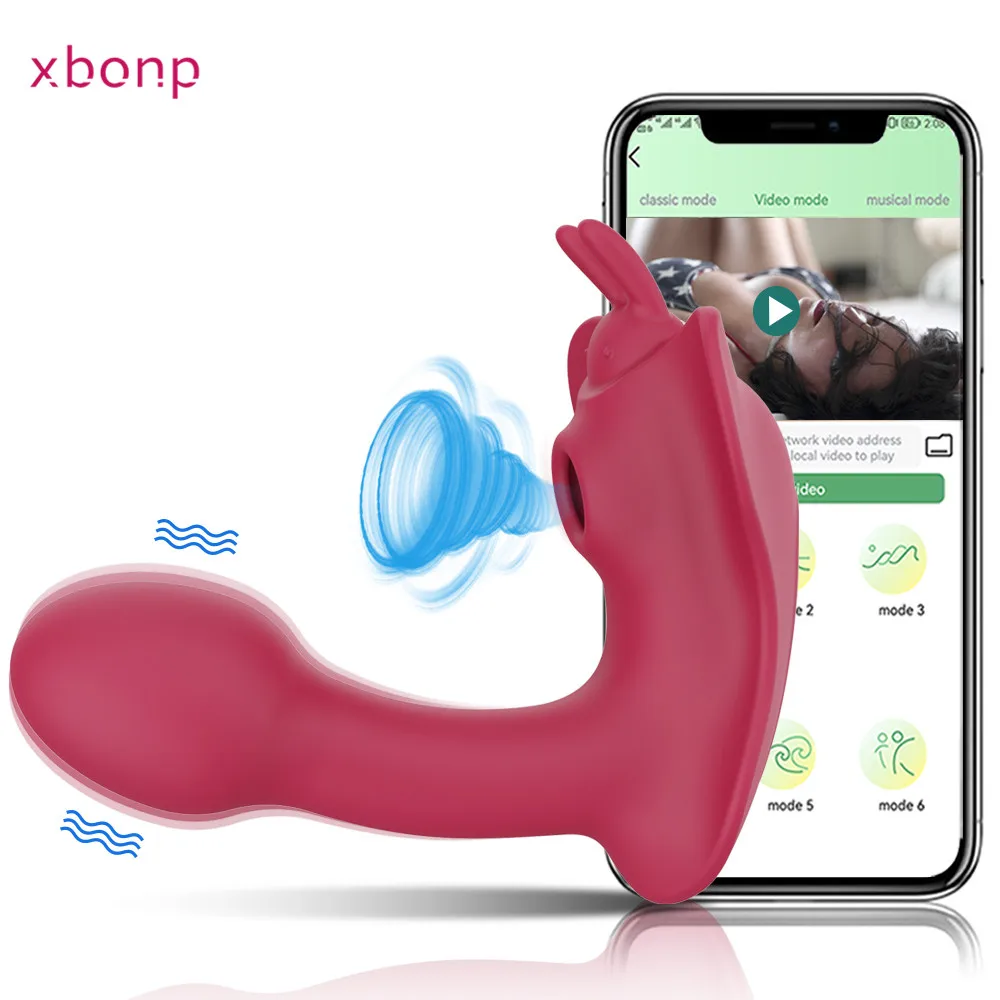 Leptir APLIKACIJU Bluetooth Dildo Vibrator Ženski Bežični Daljinski Upravljač Odjeća G Spot Stimulator Klitorisa Maser Seks-Igračka za Žene