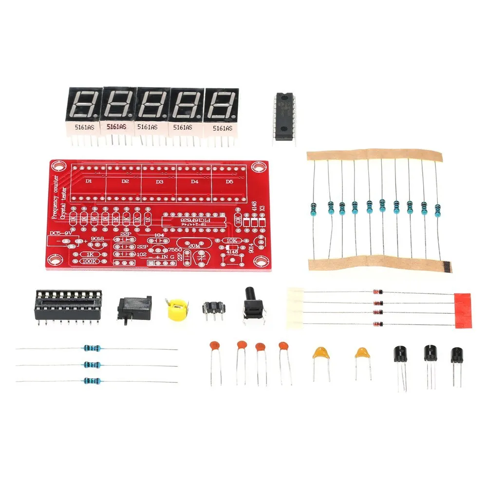 1 Hz-50 Mhz kristal oscilator Brojač Frekvencije DIY Kit LED Digitalni Tester Frekvencije Metar 1