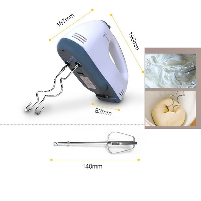 Alati za pečenje na 180 W odašiljač električni mini mikser za mućenje jaja sa četiri мешалками ručni kuhinjski aparat 3