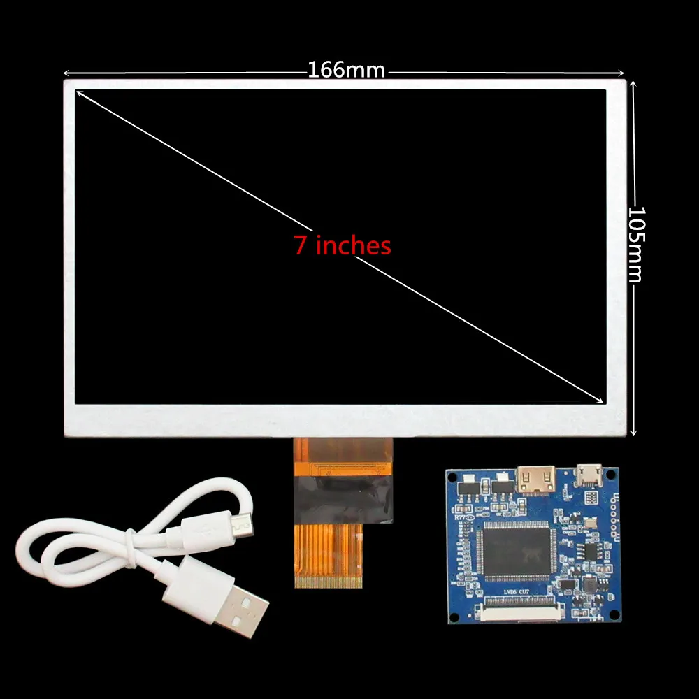 7-inčni EJ070NA-01J HJ070NA-13A LCD Zaslon Vozač Naknade za Upravljanje Mini HDMI je Kompatibilan Za Naknade za razvoj Malina Pi PC 1