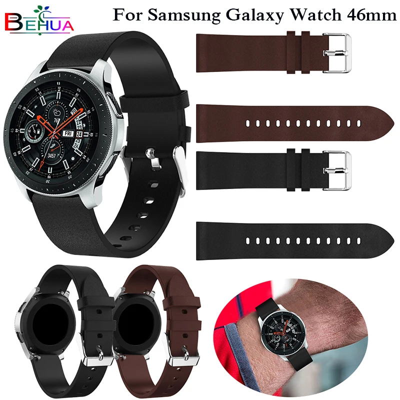 Za Samsung Galaxy Watch 46 mm Zamijeniti remen od prave kože, sa kopčom za Remen Na Zglob Za Samsung Galaxy Watch 22 mm remen za sat