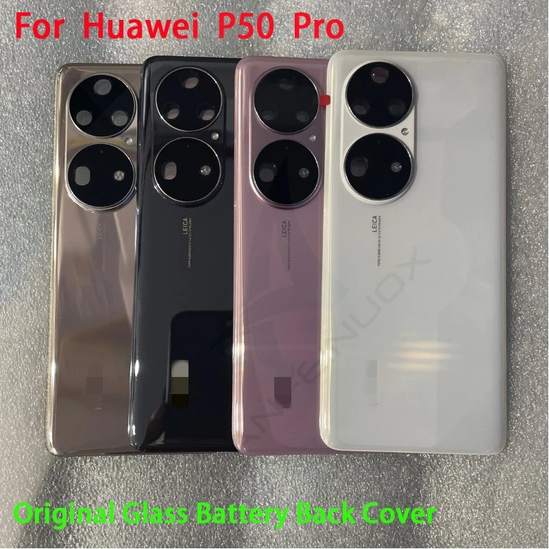 Za Huawei P50 Pro Originalni Stražnji Poklopac Od Kaljenog Stakla Rezervni Dijelovi Za Stražnjeg Poklopca Pretinca Za Baterije P50 Pro Kućište + Okvir Kamere
