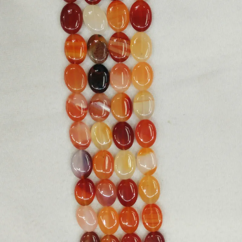 Veleprodaja 42 kom./lot, Moderan, kvalitetan prirodni crveni oniks kamen ovalnog oblika, slobodan perle 13x18 mm Za DIY nakit, маркиров...