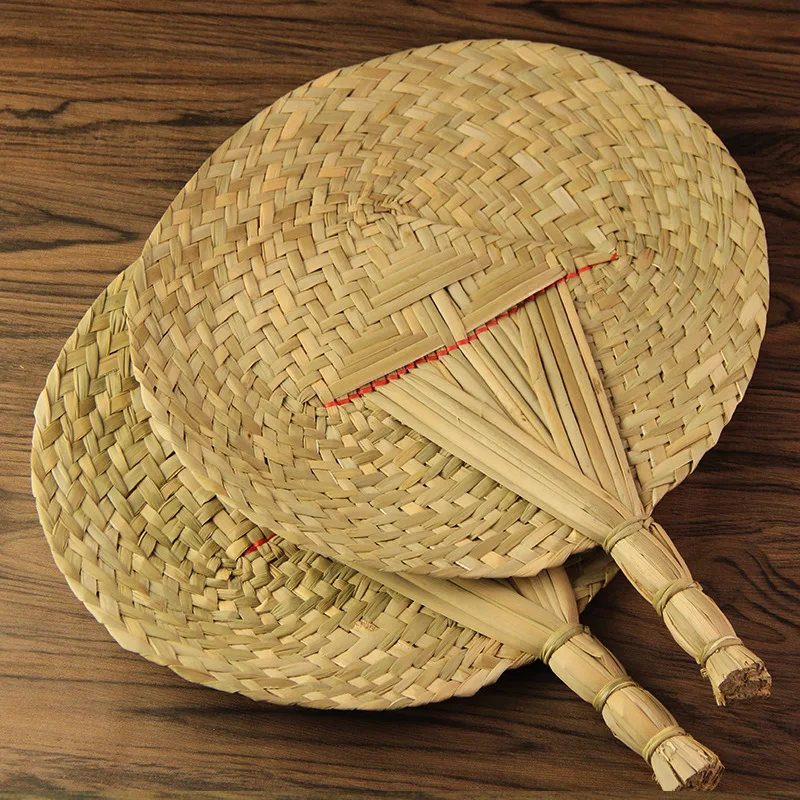 Kineski stil ručni rad ventilator od prirodnih ručno tkanje ventilator od palminog lišća Home Dekor i Starinski Godišnji Cool Navijač 31*37 cm