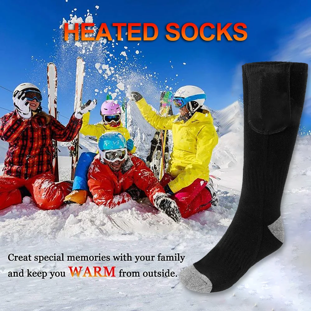 Zimske Čarape grijanje, Topla Термоноски, Elastične Udobne, Vodootporne Čarape s Električnim Grijačem za Šetnje na Otvorenom, Trčanje, Skijanje na vodi 0