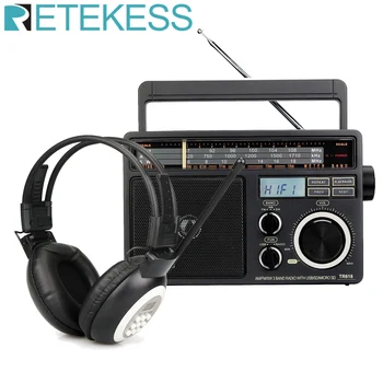 Retekess TR618 FM AM Kratkotalasni radio Транзисторное radio MP3 Player i TR101 Digitalni radio za slušalice Podržavaju AUX Ulaz