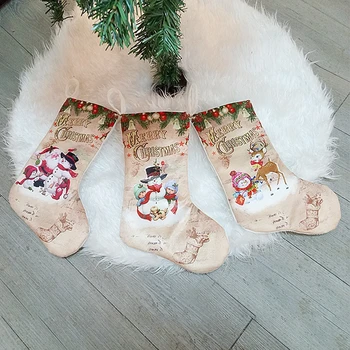 Božićne Čarape Privjesak Tkanina Male Čizme Ukras Večernje Uređenje Doma Poklon Paket Crtani Božićne Čarape