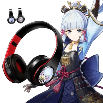 Igra Genshin Impact Ayaka Cosplay Rekvizite Prijenosne Bežične Bluetooth Slušalice Stereo Sklopivi Slušalice Podesive Slušalice