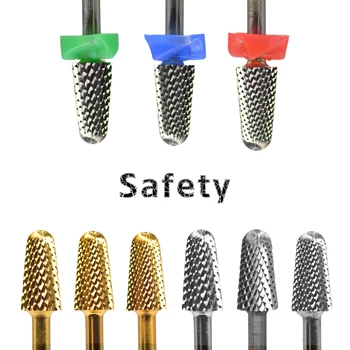 NAILTOOLS 5,2 mm Safety Noviciate boje: zlatna, srebrna 8 različitih boja bušilica za nokte od Karbida volframa postaju Neravni