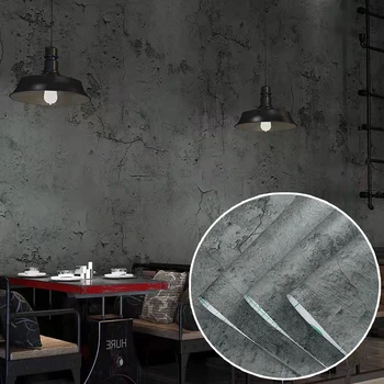 Cementne samoljepljive Tapete Shop Odjeće za Uređenje Spavaće sobe Siva Skandinavski Industrijski Vjetar Moderna Zidni Ukras