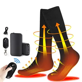 Zimske Čarape s električnim Grijanjem, USB-Punjive, Daljinski upravljač, Vanjski Термоноски, 3 Podešavanje temperature, Grijanje Čarape