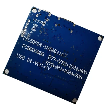 R58A 40-pinski EDP LCD kontroler Naknada upravljački program za kontroler HDMi-kompatibilnu rad za TTL 40Pin Rezoluciju ekrana 1024x600 1024x768 1