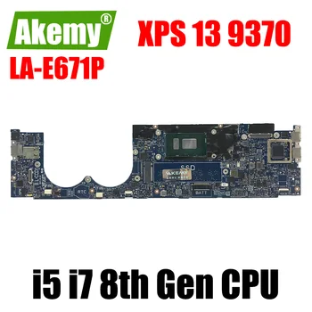 Za DELL XPS 13 9370 Matična ploča laptopa CAZ60 LA-E671P CN-03J7XX 0YPVJW 0JCHK7 s procesorom i5 i7 8-og generacije, 4G i 8G ili 16 GB memorije
