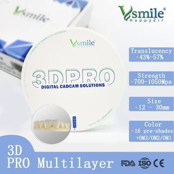 Visina bistra 98 mm crco stomatološki Za CADCAM Machine Stomatološka oprema Materijala polimento odontologico