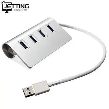 Brzi Adapter za Napajanje USB Hub 4 Port USB 2.0 Port Prijenosni OTG Aluminijske USB-Razdjelnik Kabel za Laptop Macbook Air RAČUNALA Tablet