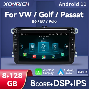 Bežični Auto player Carplay 128 GB Android 11 Za VW/Volkswagen/Golf/Passat/b7/b6/Škoda/Seat /Octavia/Polo/Tiguan Mediji