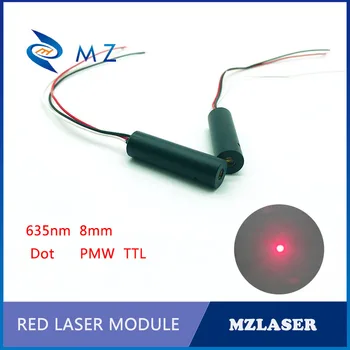 PMW kontrolni laser 8 mm 635 Nm 1 Mw/5 Mw/10 Mw, industrijsku APC pogon crvena spot laserski modul