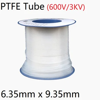ID 6.35 mm x 9.35 mm OD PTFE Cijev T eflon Usamljena Tvrd Kapilarne cijevi F4 Visoka Otpornost na Niske Temperature Prolazi Cijev 3 kvadratnih Transparentno