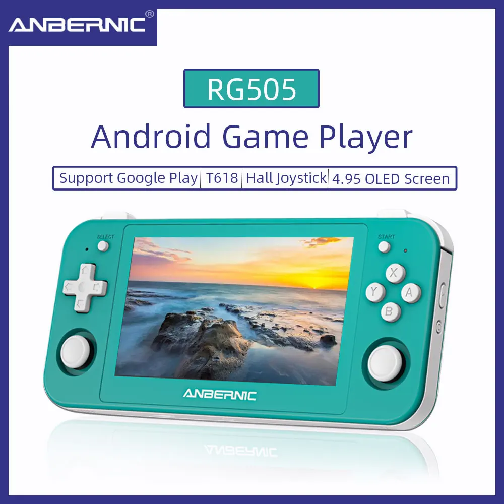 ANBERNIC RG505 Novi Handheld konzola Android 12 sa sustavom Unisoc Tiger T618 4,95-INČNI OLED zaslon s ažuriranjem OTA Hall Joyctick 0
