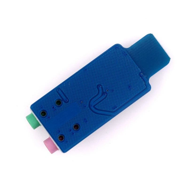 PPYY-2Pcs CM108 USB Modul Zvučne kartice Besplatni Upravljački program Za Prijenosno računalo Naknada Vanjsku Zvučnu Karticu S Priključkom za Mikrofon od 3,5 Mm 1