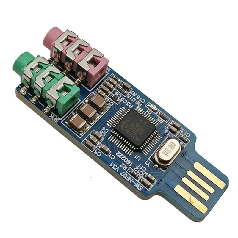 PPYY-2Pcs CM108 USB Modul Zvučne kartice Besplatni Upravljački program Za Prijenosno računalo Naknada Vanjsku Zvučnu Karticu S Priključkom za Mikrofon od 3,5 Mm 3