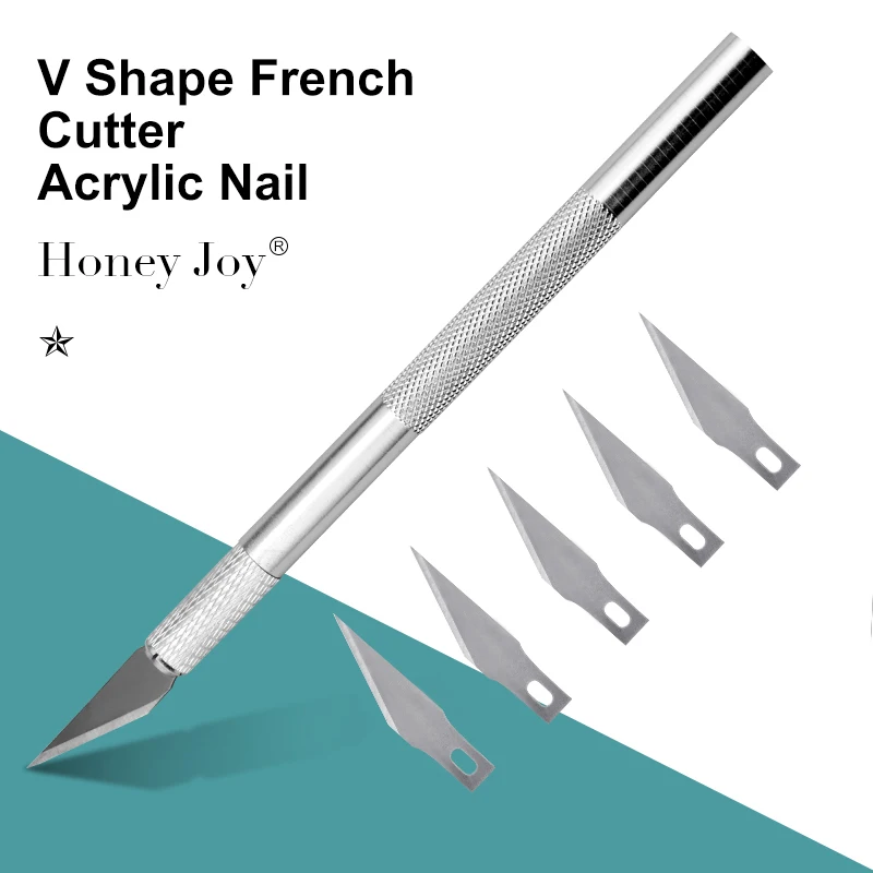 Pedikerski glodalica Smile Line s 1 ručkom, francuski nožem za rezanje i 5 rezervne oštrice za akril nokte