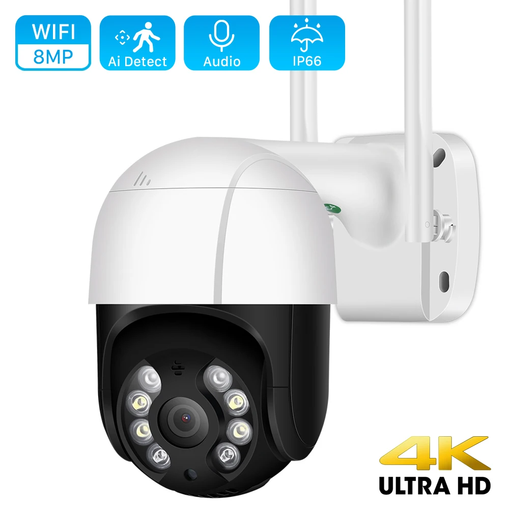 4K 8MP 5-širokokutni optički Zoom i PTZ IP Kamera je Ulica WiFi HD Kamera 5MP 3MP Automatsko Praćenje video Nadzor CCTV Kamera Sigurnost P2P Program ICSEE