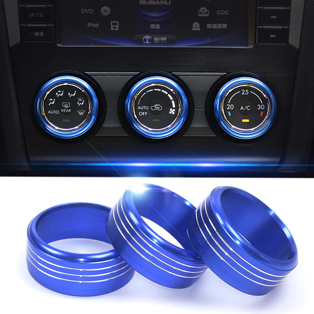 3 kom. Ukras Olovke Klima uređaja Prsten za Subaru Forester 2013-2019 Auto Oprema od Aluminijskih legura za Subaru XV 2013-2018