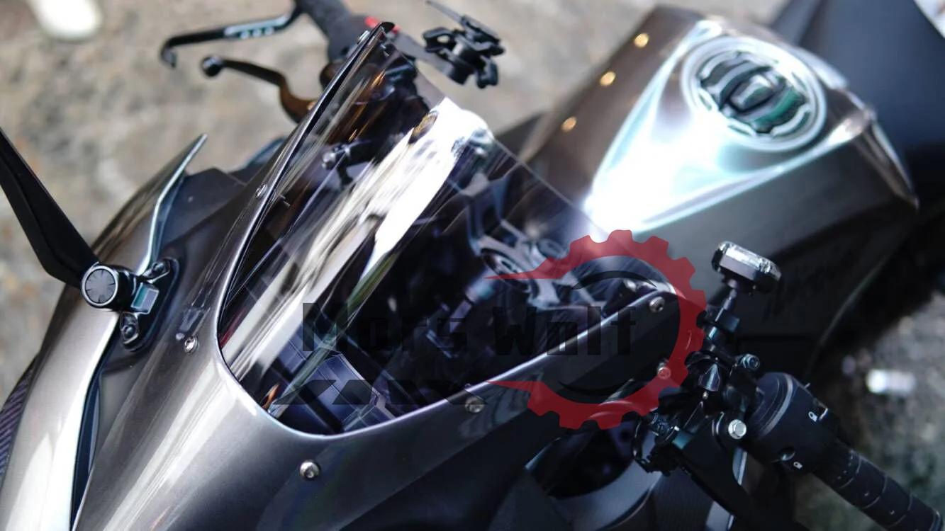 Motocikl Double-Bubble Vjetrobransko Staklo Vjetrobransko Staklo Vizira Vizir Deflektor 18'-21' Za Kawasaki NINJA 400 2018-2021 NINJA400 ninja-400 1