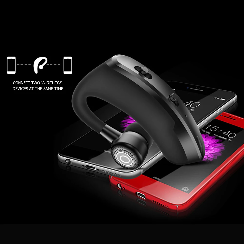 Slušalice V9, kompatibilan s Bluetooth, Bežična slušalica s ушным kukom za rad bez uporabe ruku, Sportski slušalice sa mikrofonom 1