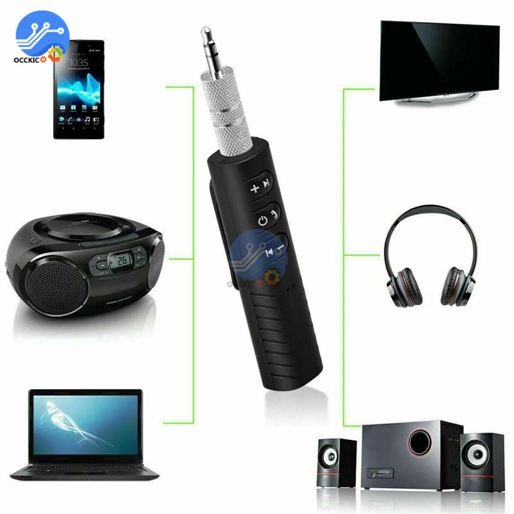3,5 mm Bežične Bluetooth Аудиоприемник Hands-free autoinstalacija 3,5 mm Aux Priključak Glazba MP3 Audio Adapter za Zvučnike, Slušalice 4