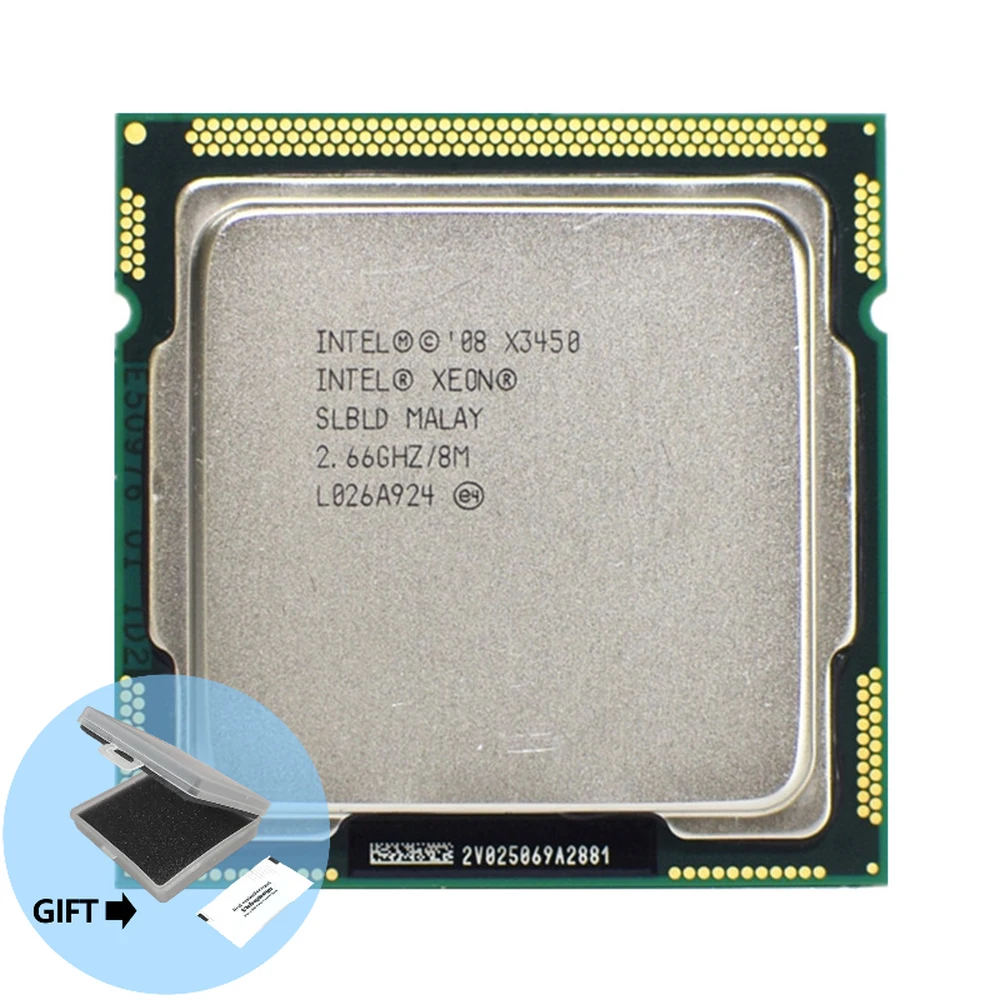 Intel Xeon X3450 2,667 Ghz Quad core восьмипоточный procesor 95 W procesor 8M 95W LGA 1156 0