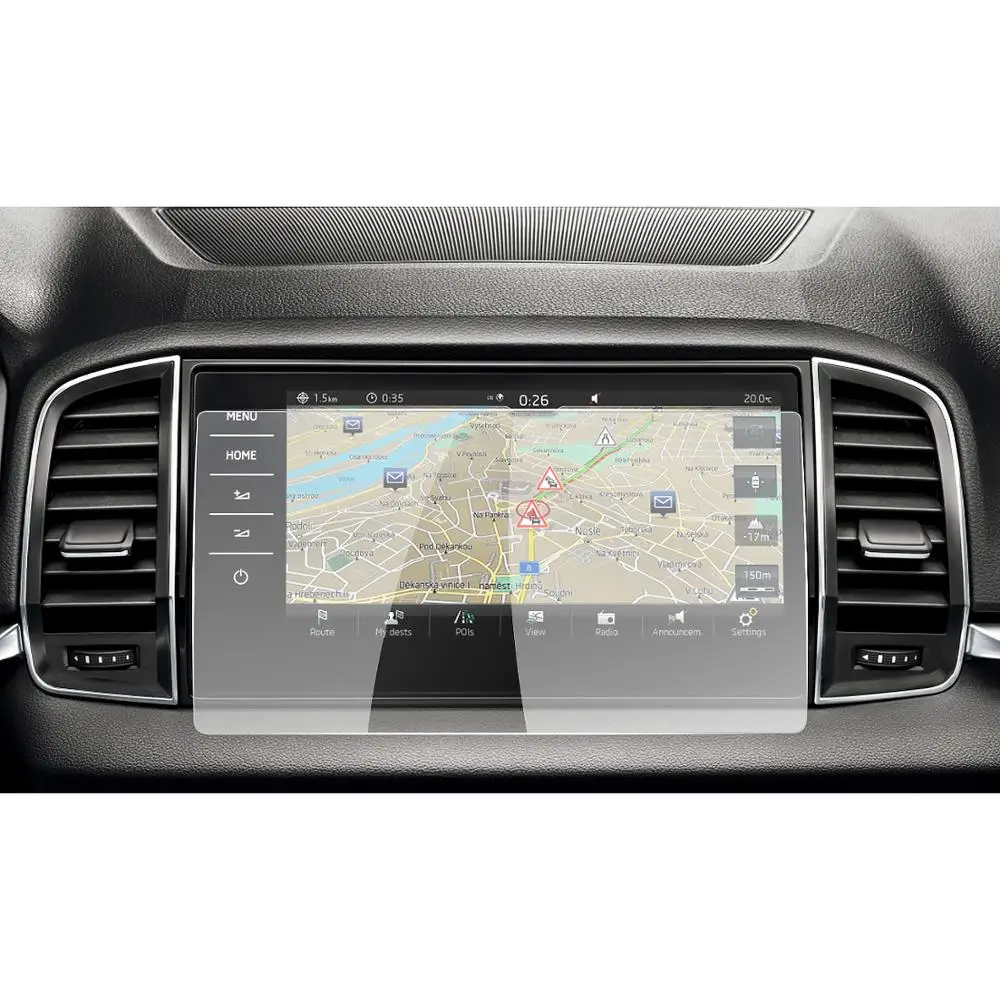 RUIYA Auto Zaslon Zaštitnik Za Karoq Columbus 9,2 Inča 2017 2018 GPS Navigacijski Zaslon Auto Zaštita Interijera Pribor