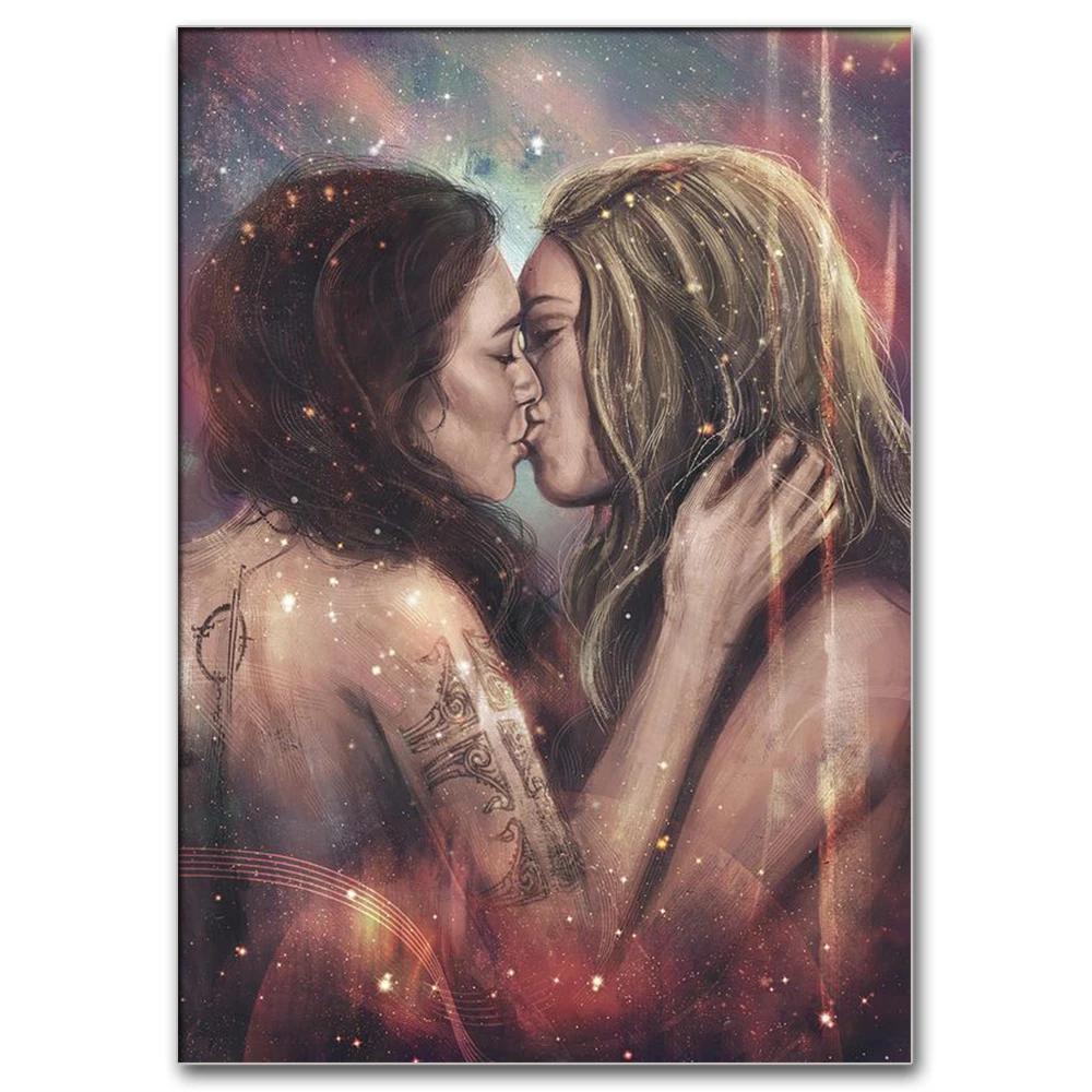 Cijeli trg je Okrugli diamond slika Žena Lesbian Kiss 5d slike za vez diamond mozaik 2021 Najnoviji dekor sobe 0