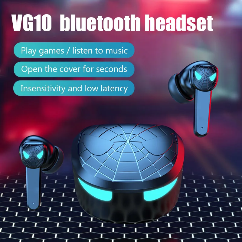 VG10 TWS Bežična Bluetooth Slušalica je Igrač Led Zaslon Fone Bluetooth Slušalice Gaming Slušalice s Mikrofonom Air Bežične Slušalice