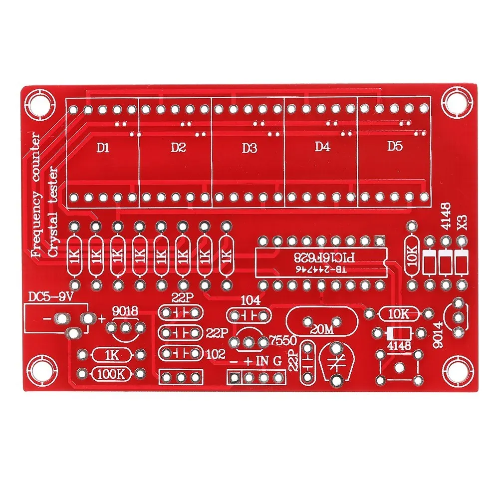 1 Hz-50 Mhz kristal oscilator Brojač Frekvencije DIY Kit LED Digitalni Tester Frekvencije Metar 2