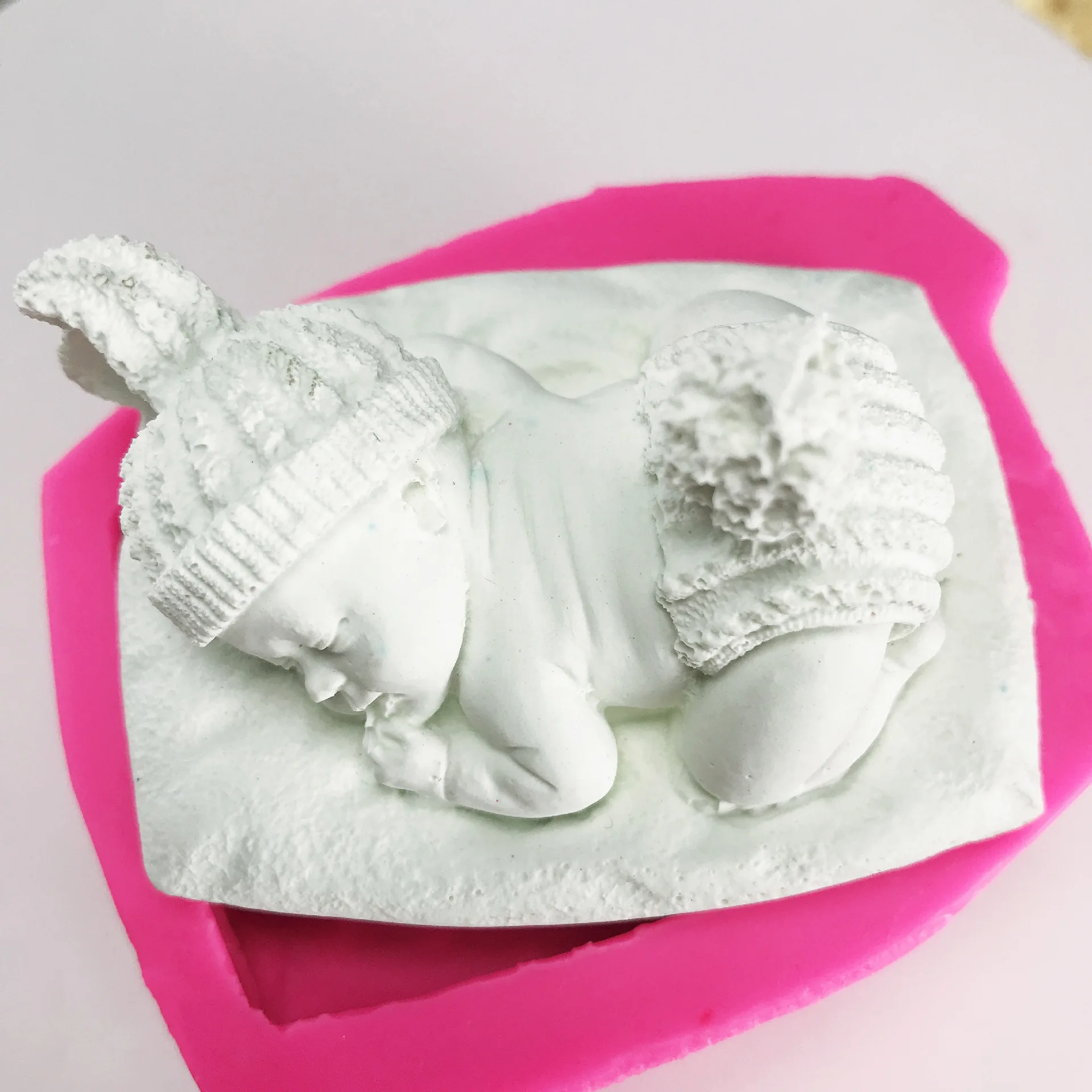 Novi dolazak Dizajn djeca 3D Silikonski Kalup Dječji Obučeni Zec Čokolade čokolada gluposti Alata Za Ukrašavanje Torte H716 1