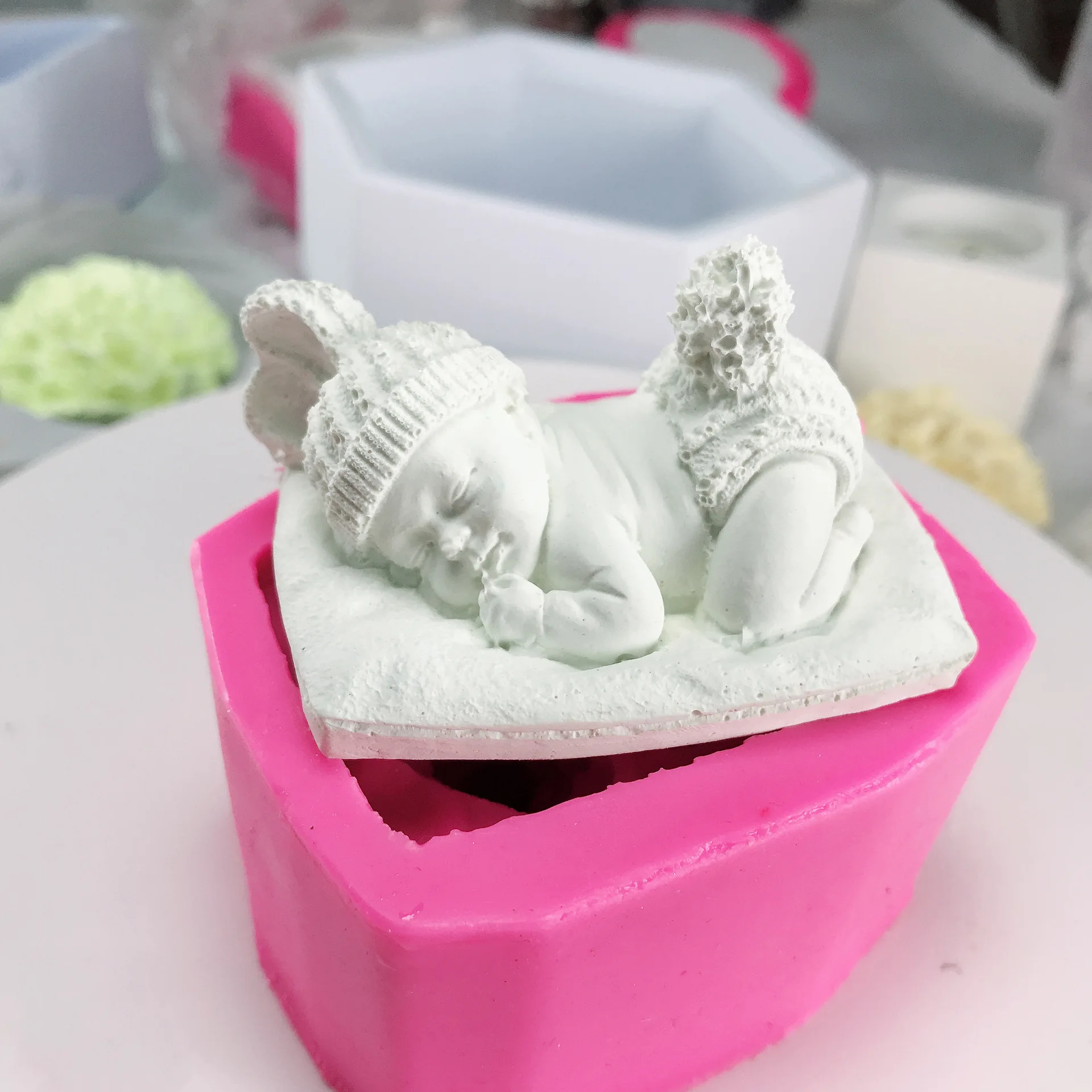 Novi dolazak Dizajn djeca 3D Silikonski Kalup Dječji Obučeni Zec Čokolade čokolada gluposti Alata Za Ukrašavanje Torte H716 2