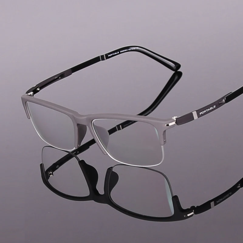 Toptical Komercijalne TR90 Kratkovidnost Pola Naočale Za Muškarce Ultra-lagane naočale Poslovne Naočale pectacle Okvir za Naočale Za Muškarce Računalo