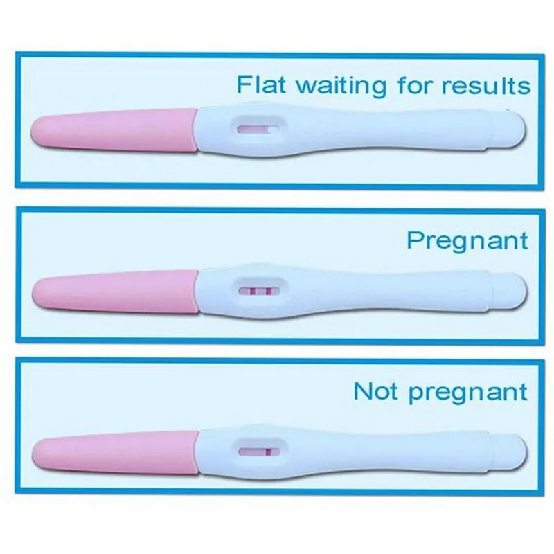 10 kom. Test trake na ranu trudnoću, Čekaju dijete, Setovi za rano testiranje na HCG, Kućni privatni mjerenje urina s točnošću od 99% 1