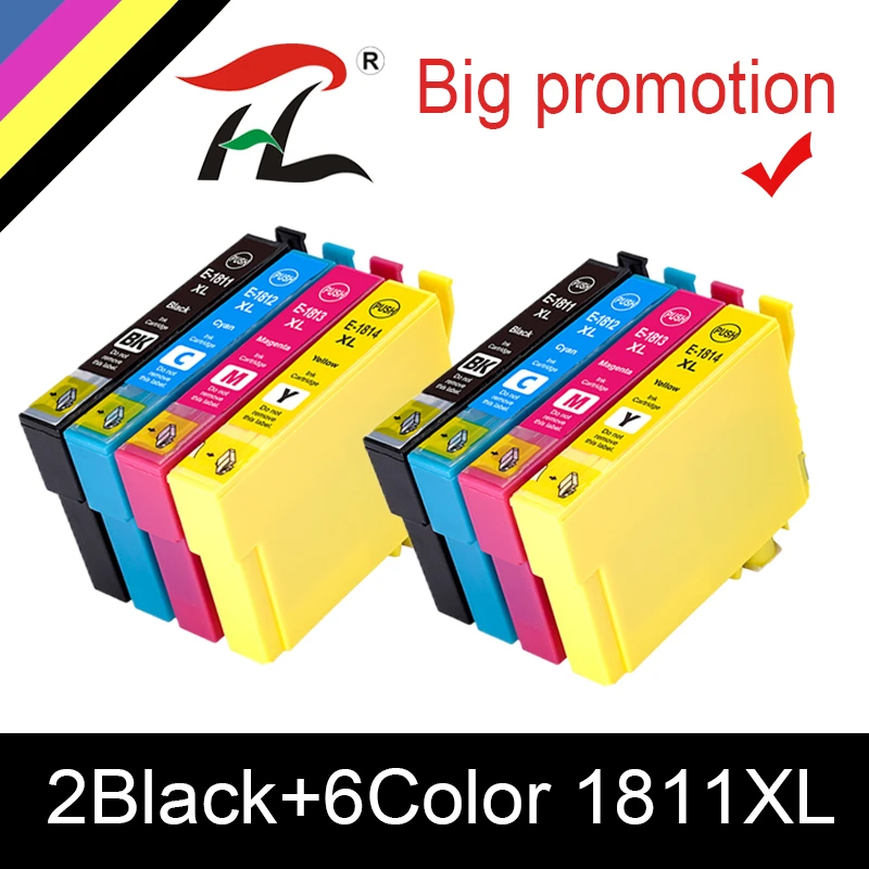 Kompatibilne ink cartridge EPSON 18XL T1811 T1814 Za Epson XP-412 XP-215 XP-315 XP-415 XP-212 XP-33 XP-225 XP-322 Pisač 0