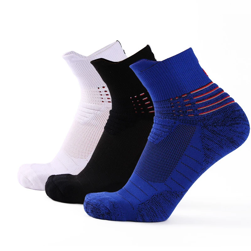 3 Para Kvalitetnih košarkaške Muške čarape, Moderan Sportski prozračna cipele za boravak na otvorenom, нескользящие амортизирующие Muške čarape