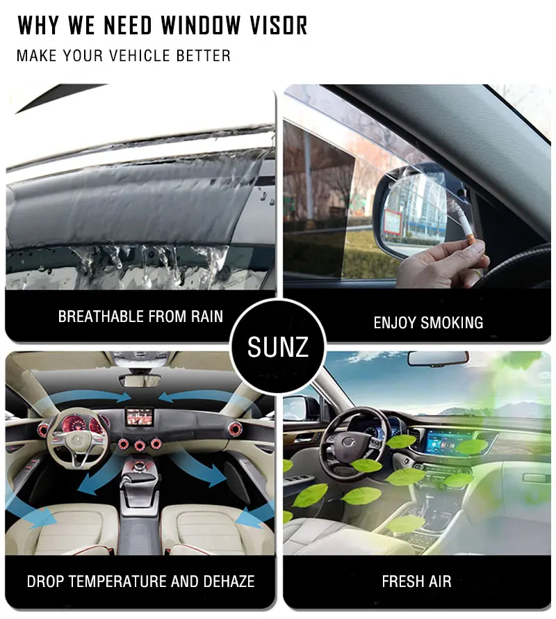 Auto Štitnik na Prozor za Lexus GS 250 350 200t 450h F Sport 2013 ~ 2020 Tende Kiša Obrve Dimna Deflektor Naljepnica Zaštita Pribor 4