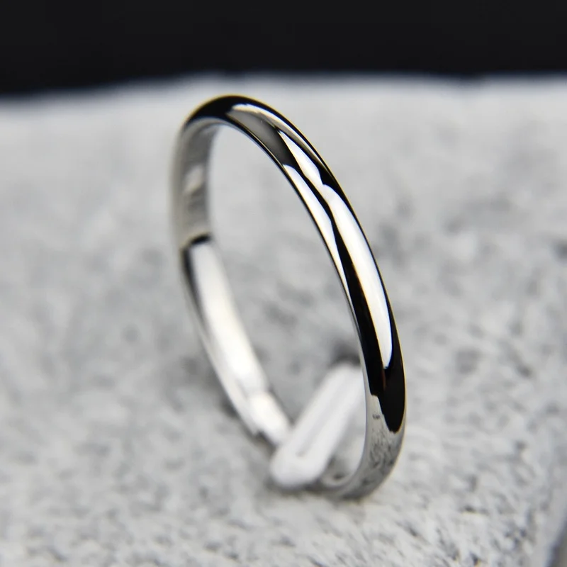 Ženski Prsten Od Nehrđajućeg Čelika Jednostavne Ovjes Ravnici Vjenčanja Vjenčani Prsten Jubilarni Prsten Za Par