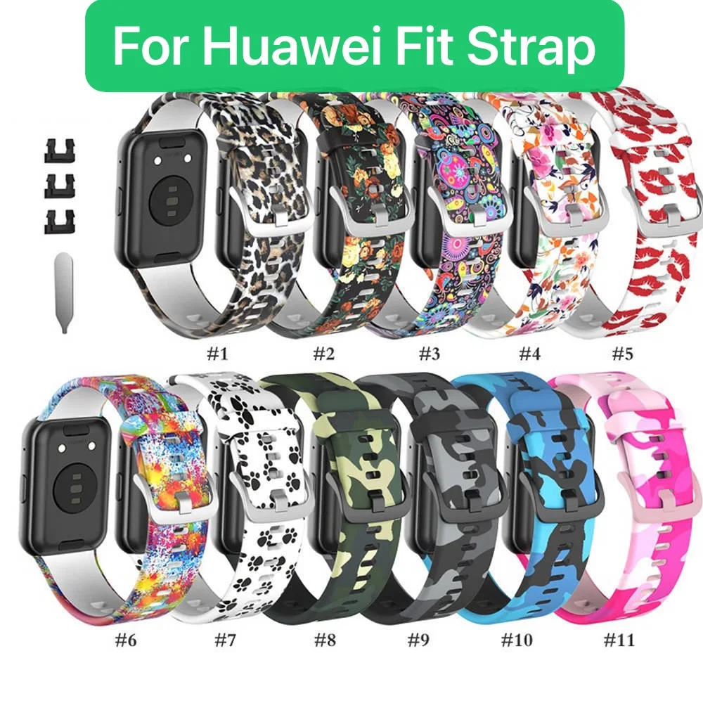 Silikon remen za Huawei watch Fit pametni sat Zamijeniti remen za Huawei Fit šarene pribor za narukvice