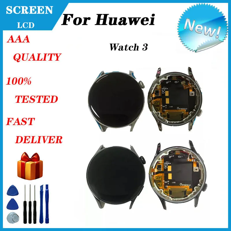 Originalni Za Huawei Watch 3 LCD Zaslon Touchpad Tableta Za Huawei Watch3 LCD Zaslon Okvir Sat 3 Baterija Poklopac